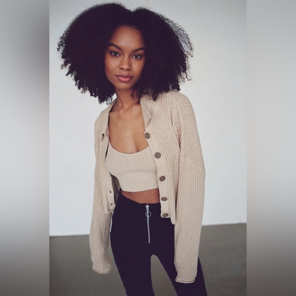 Urban Outfitters Simona Ribbed Cardigan